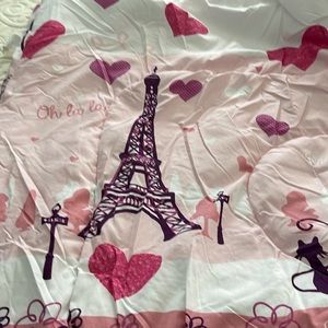 Paris girl comforter